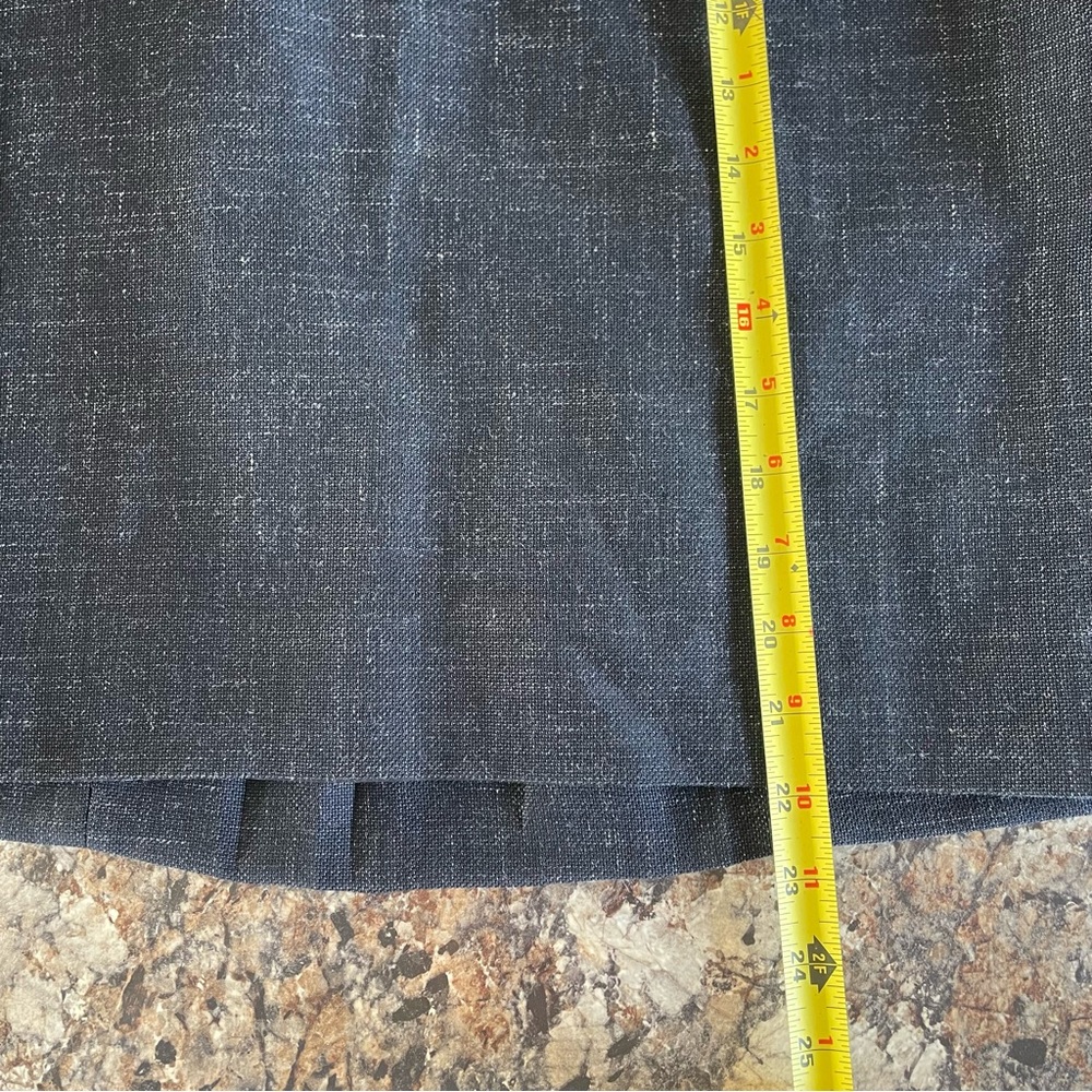 Classiques Entier Navy Virgin Wool Linen Blend Suit Set 2 Career Work Office - Picture 12 of 16